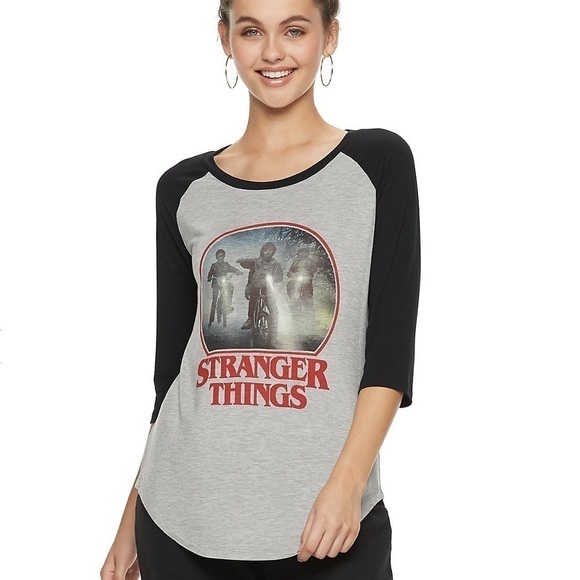 Netflix Tops - NETFLIX Stranger Things Baseball Tee